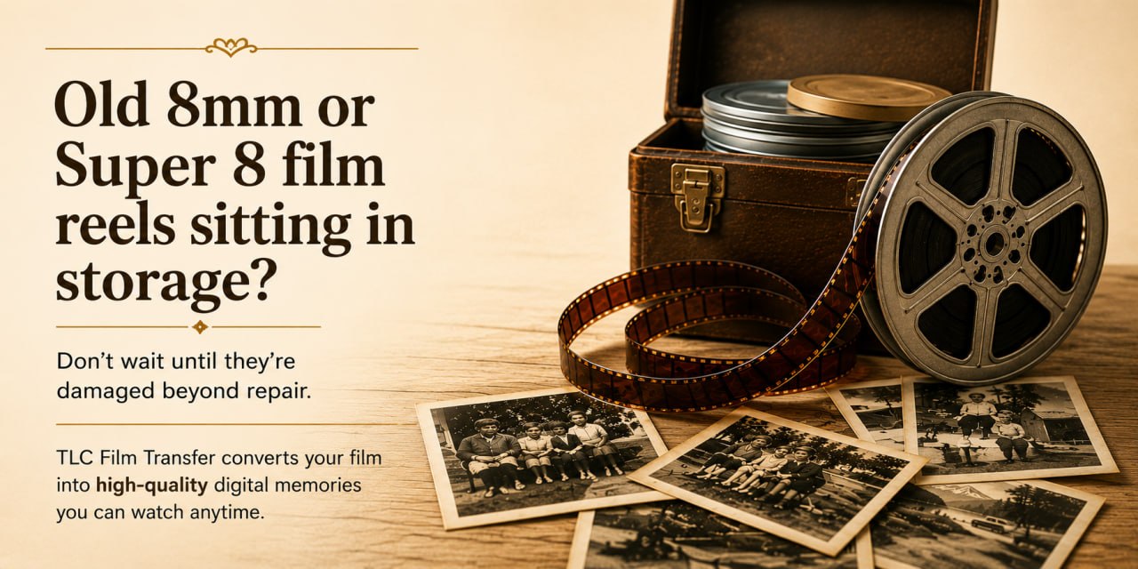 TLC Film Transfer - Old 8mm and Super 8 Film Reel Transfer Service